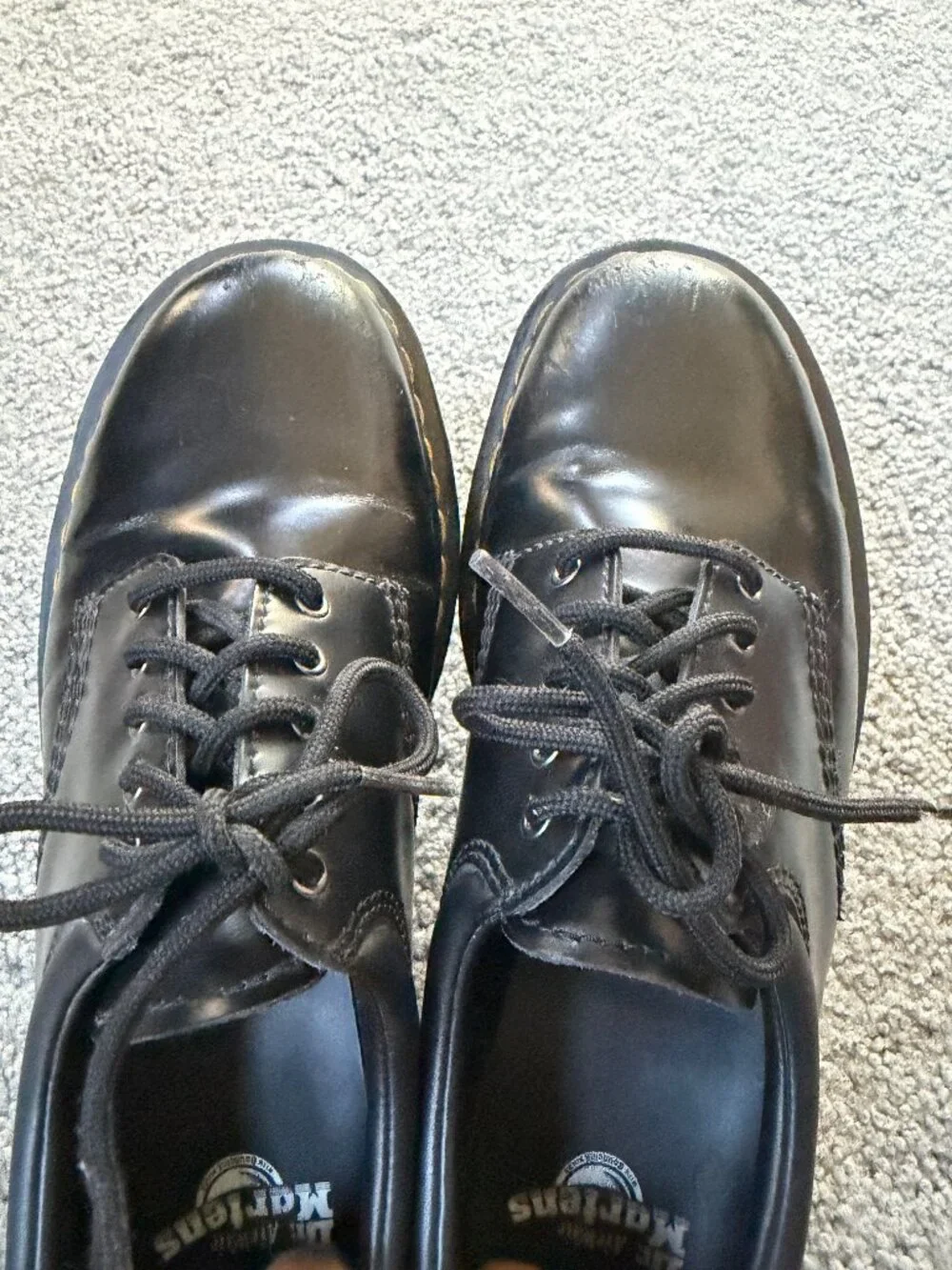 Dr. Martens 8053 Quad/Bex Platform Leather Shoes Black Unisex Men 10 / Women 11